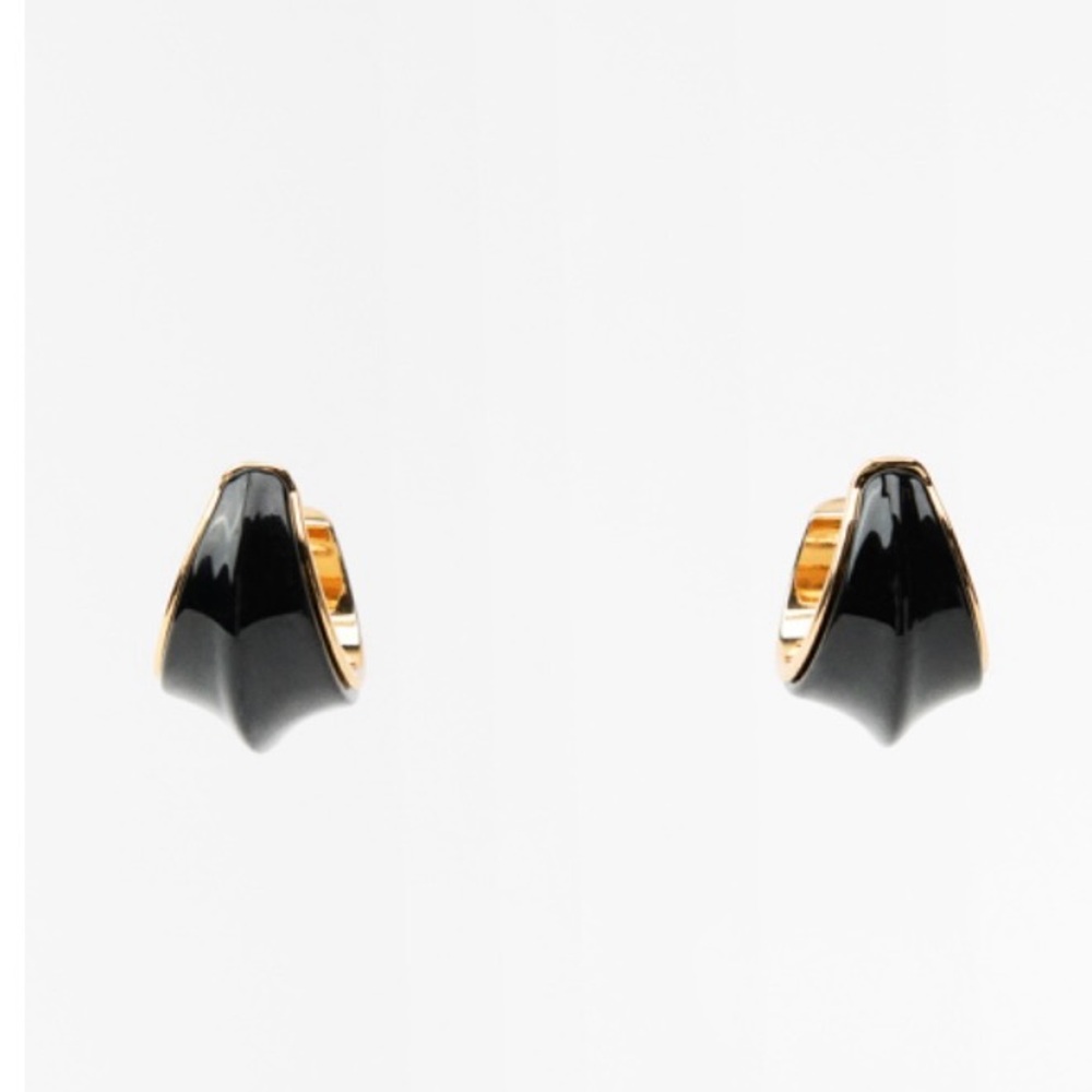 - NWT- Zara resin hoop earrings